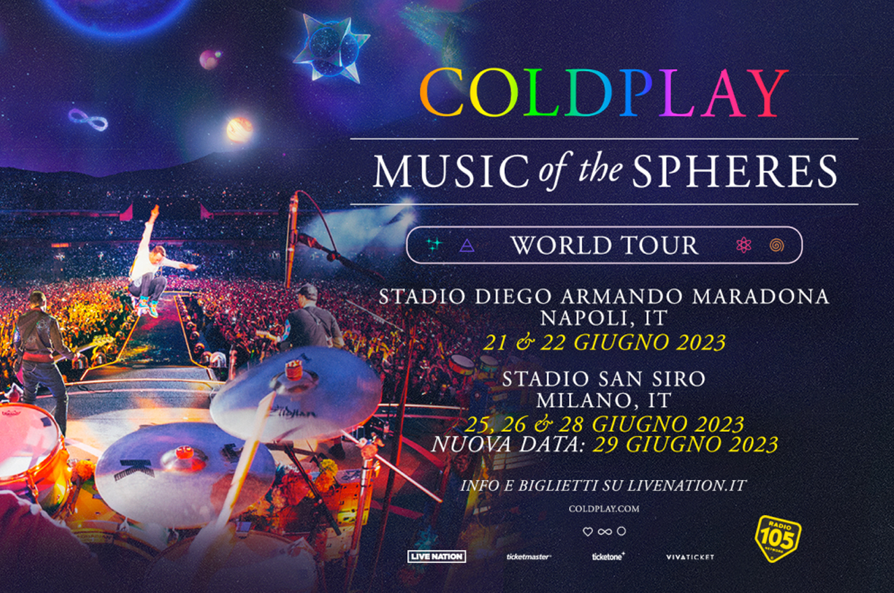 Coldplay Music of the spheres tour 2023 italy