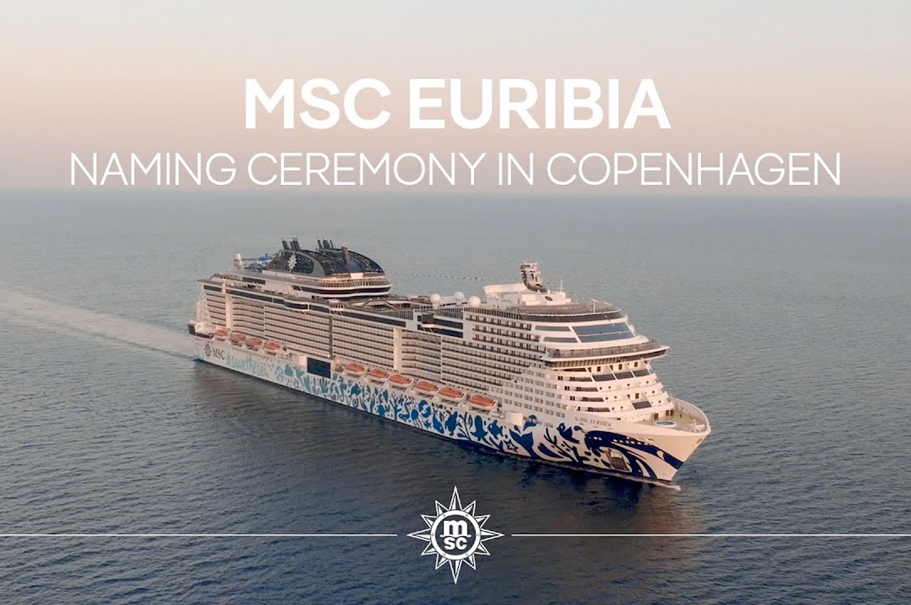 MSC Euribia naming cremony